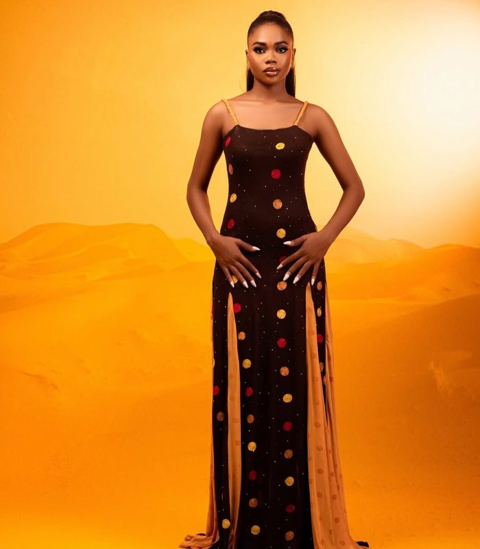 Andrea Dress – Brown & Yellow