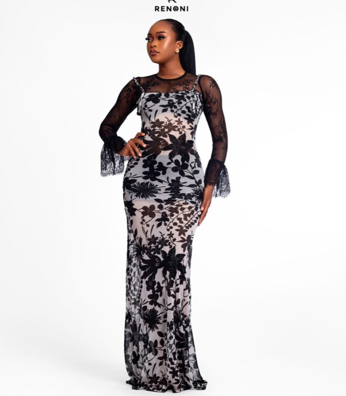 Delphine Dress – Black & White