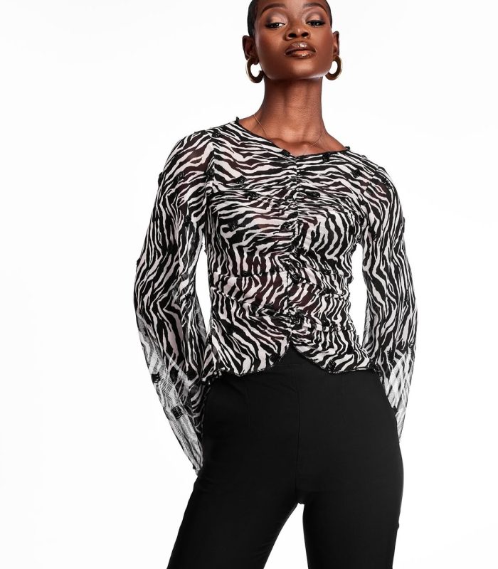 Jackie Blouse – Black & White