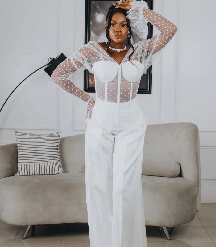 Mia Corset Blouse – White